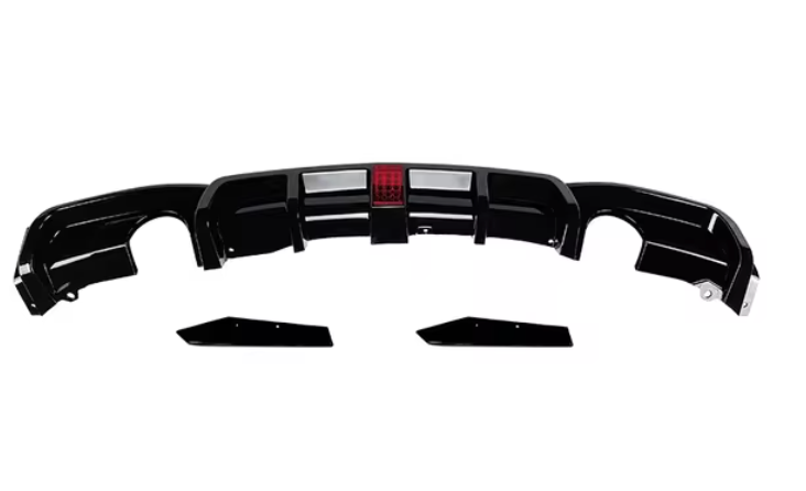 2012-2018 BMW 3 Series (F30 / F31) M Performance Style Rear Diffuser w/ LED Light